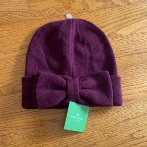 Kate Spade bow beanie winter hat